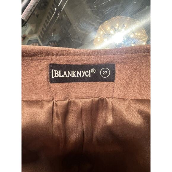 Blank NYC Womens Skirt Brown 100% Leather Size 27 NWT - Picture 10 of 10
